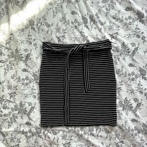 LOFT Striped Mini Skirt